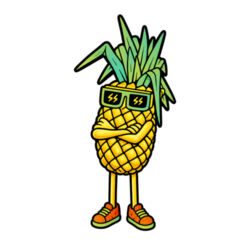 Wonky Tank - Classic Pineapple Design